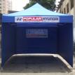 folding tent 10 x 10 ft - blue - 3 sides cloth