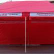 folding tent 10 x 20 ft with backside cloth -red - branding